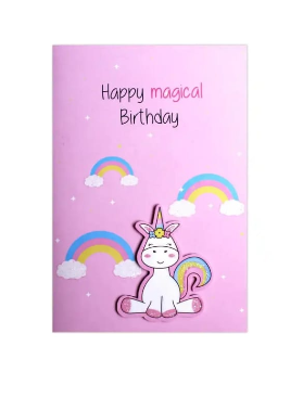 Happy Magical Birthday Unicorn Greeting Card